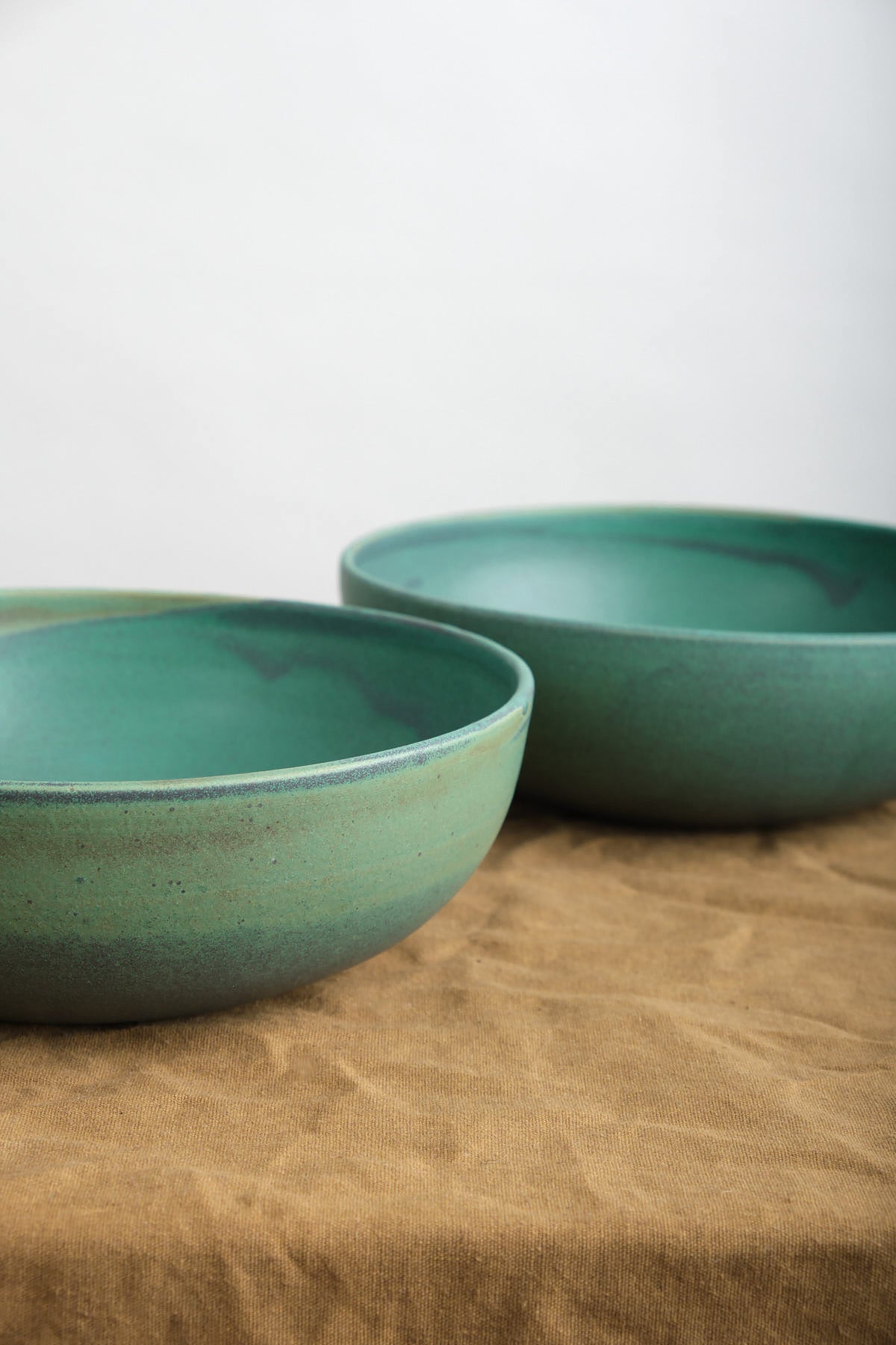 Kati Von Serving Bowls displayed on the table 