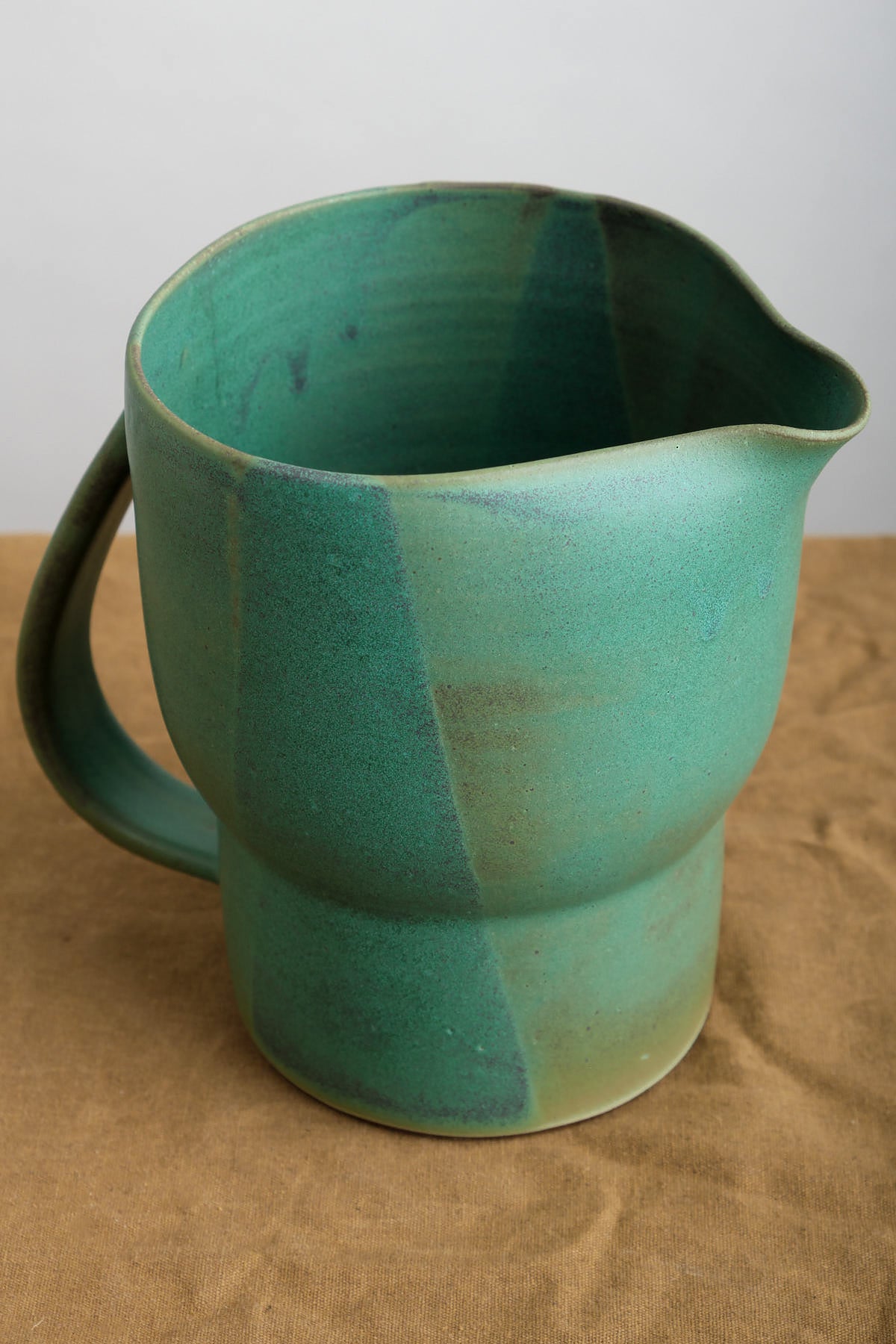 Handmade Water Pitcher in Emerald Green