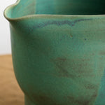 Ceramic Water pitcher with green Emerald glaze