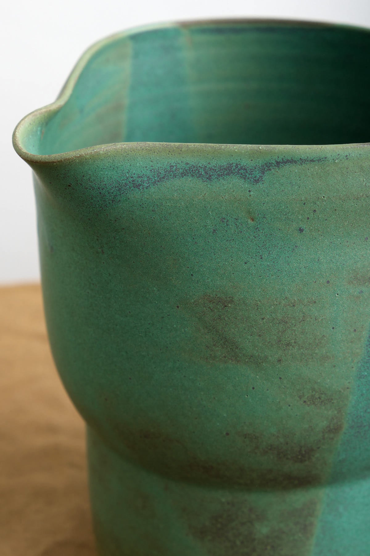 Ceramic Water pitcher with green Emerald glaze