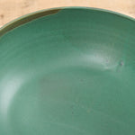 Kati Von Lehman Ceramic Large Salad Bowl in Emerald Green Glaze