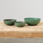 Kati Von Lehman Nesting Kitchen Bowls in Emerald