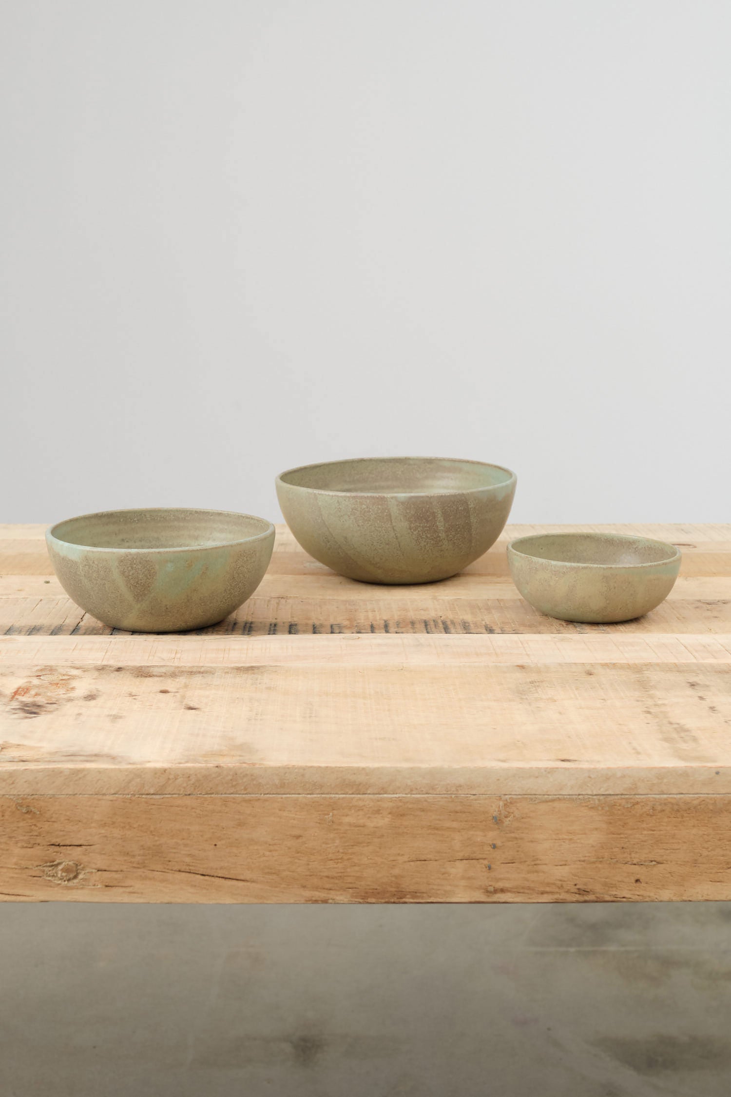 Kati Von Lehman Nesting Kitchen Bowls in Jade