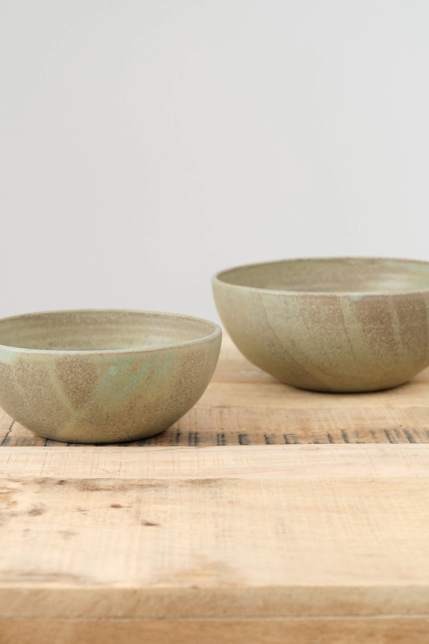 Nesting Kitchen Bowls by Kati Von Lehman in Jade