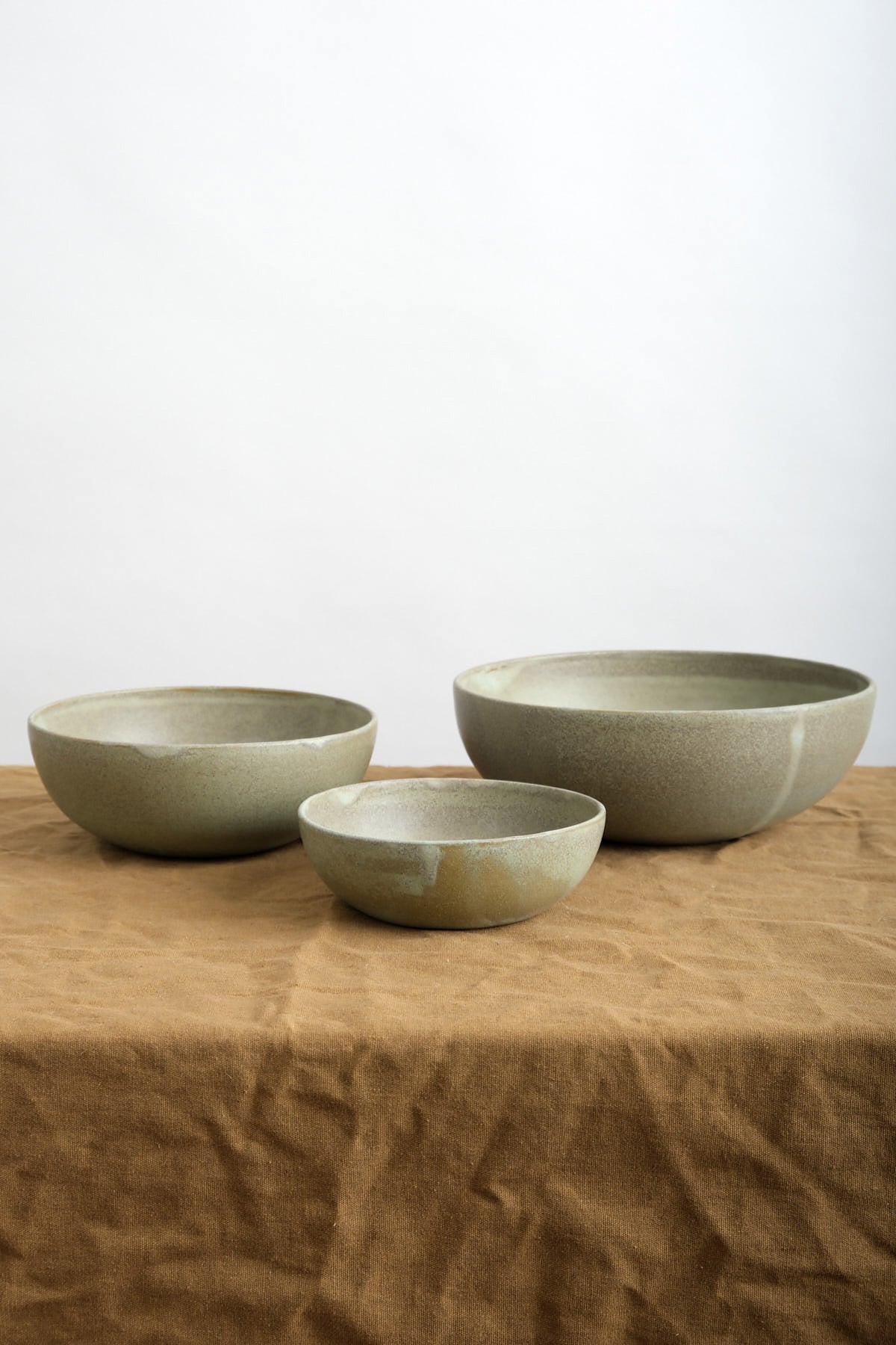 Kati Von Lehman Nesting Kitchen Bowl Set in Jade