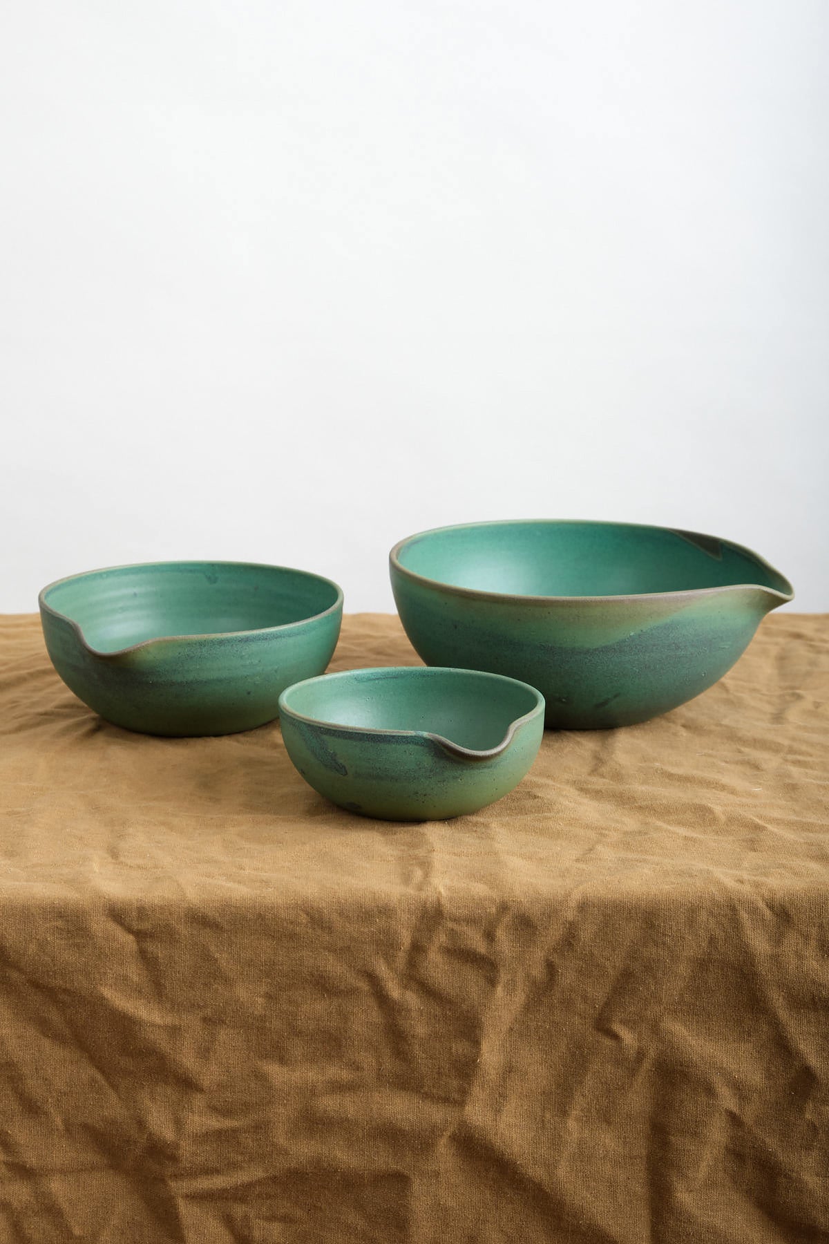 Kati Von Lehman Emerald Pouring Bowl Set 