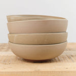 Kati Von Lehman Home Kitchen Dishware Shallow Ramen Bowl in Taupe Taupe