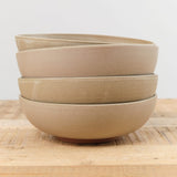 Kati Von Lehman Home Kitchen Dishware Shallow Ramen Bowl in Taupe Taupe