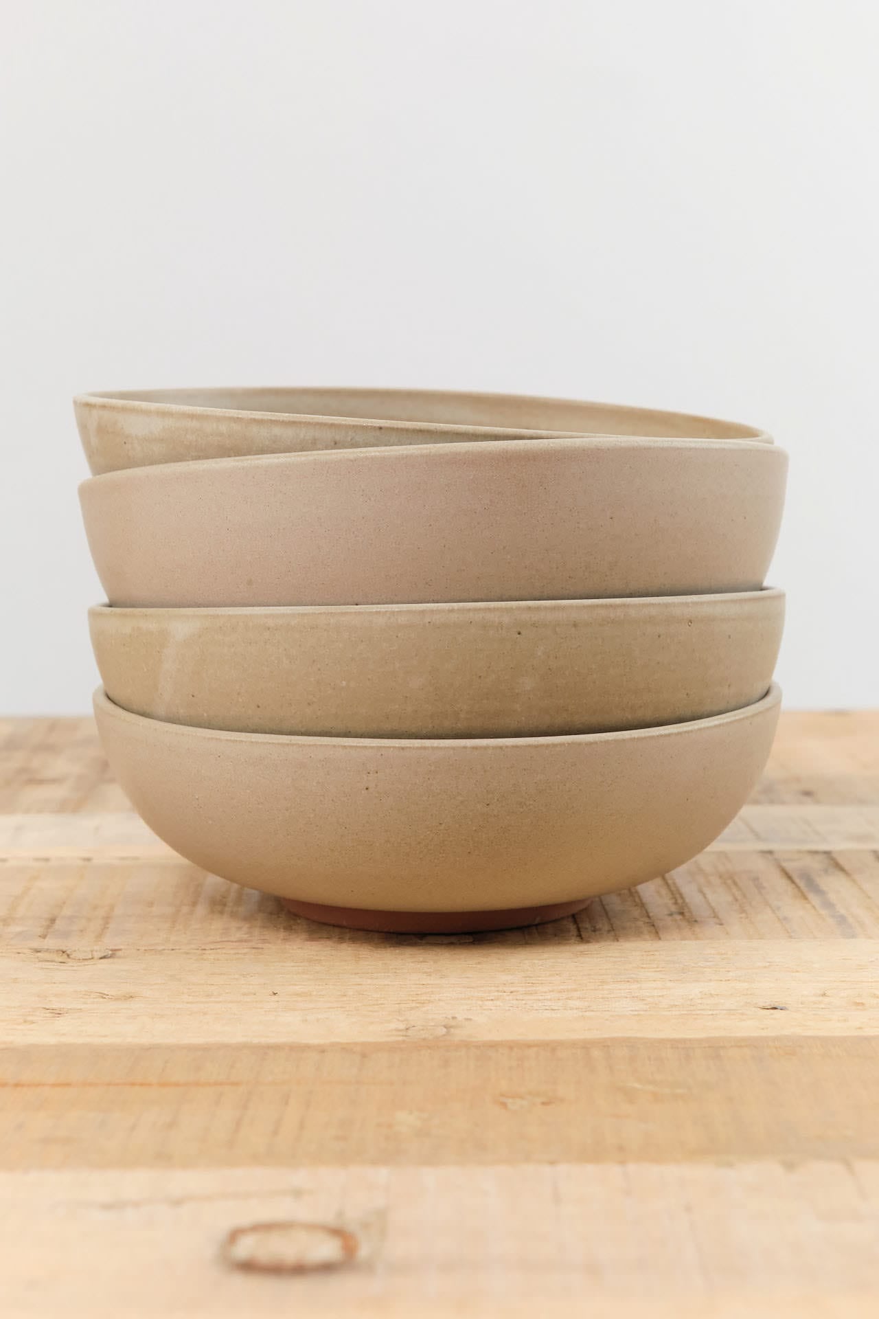 Kati Von Lehman Home Kitchen Dishware Shallow Ramen Bowl in Taupe Taupe