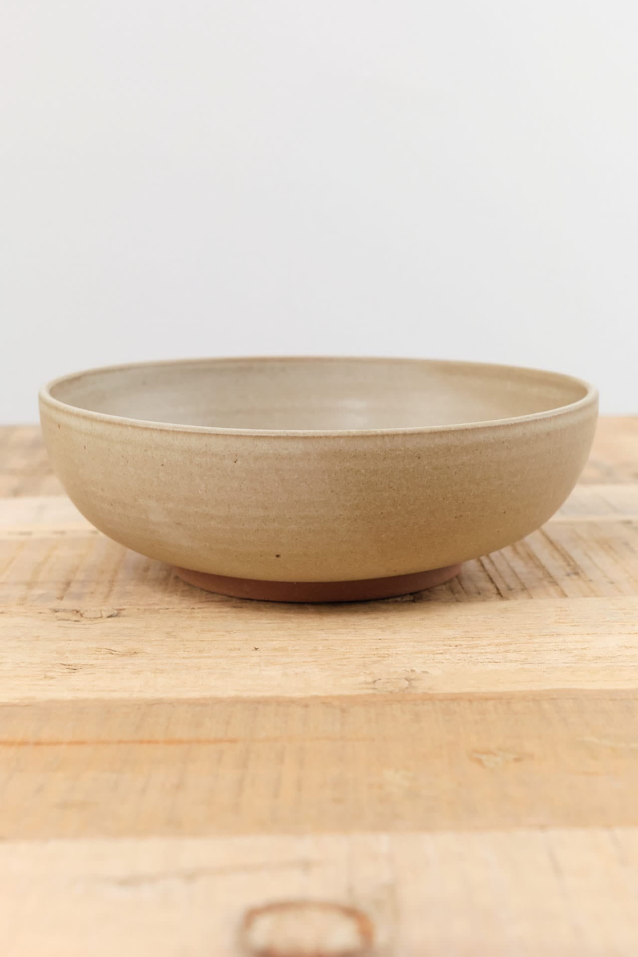 Kati Von Lehman Home Kitchen Dishware Shallow Ramen Bowl in Taupe Taupe