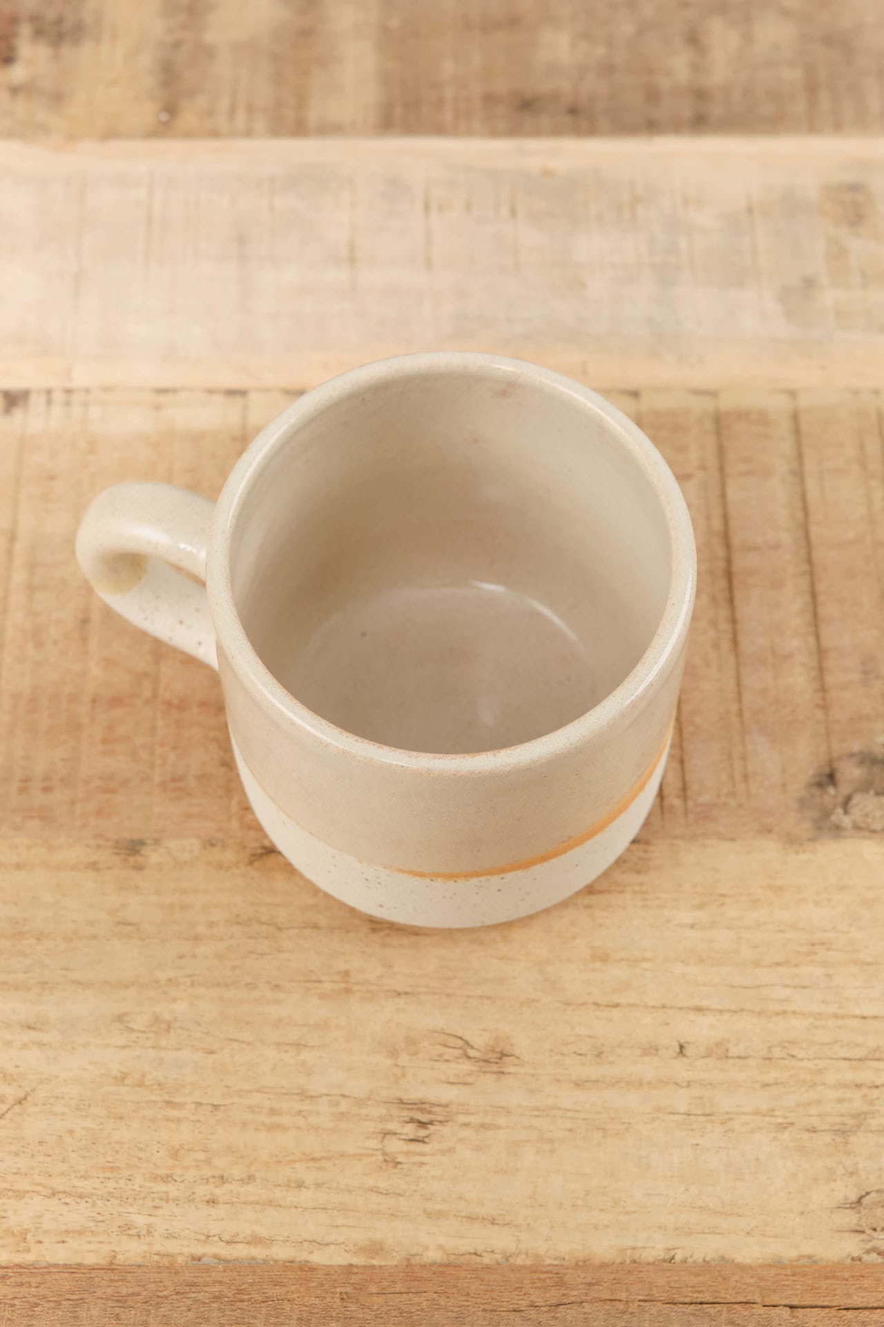 Kati Von Lehman Home CoffeeTea Stoneware Coffee Mug in Shino Shino