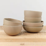 Kati Von Lehman Home Kitchen Dishware Tall Ramen Bowl in Taupe Taupe