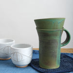 Emerald Ceramic Travel mug and Pour Over Set
