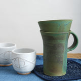 Emerald Ceramic Travel mug and Pour Over Set