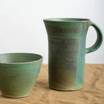 Emerald Glazed Travel Mug and Pour Over Set 
