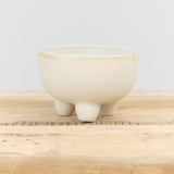 Tripod Planter by Kati Von Lehman in White Stoneware