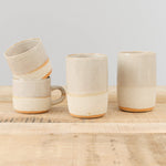 Kati Von Lehman Ceramics Tumbler in White Shino