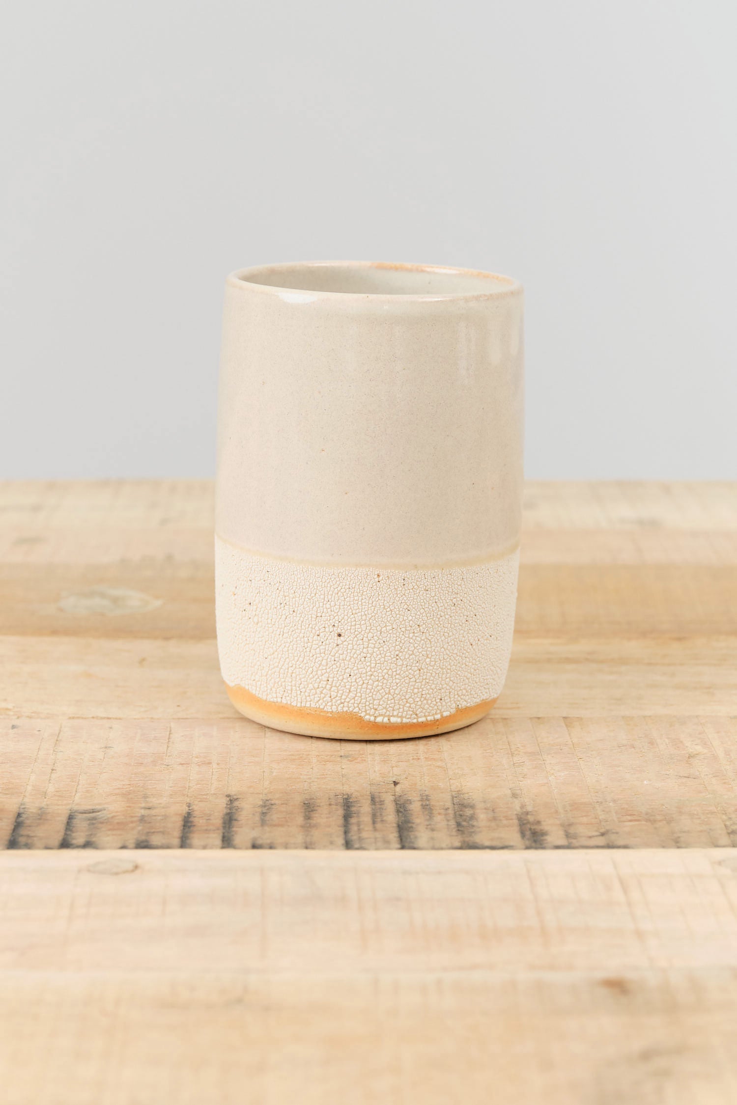 Tumbler by Kati Von Lehman Ceramics in White Shino