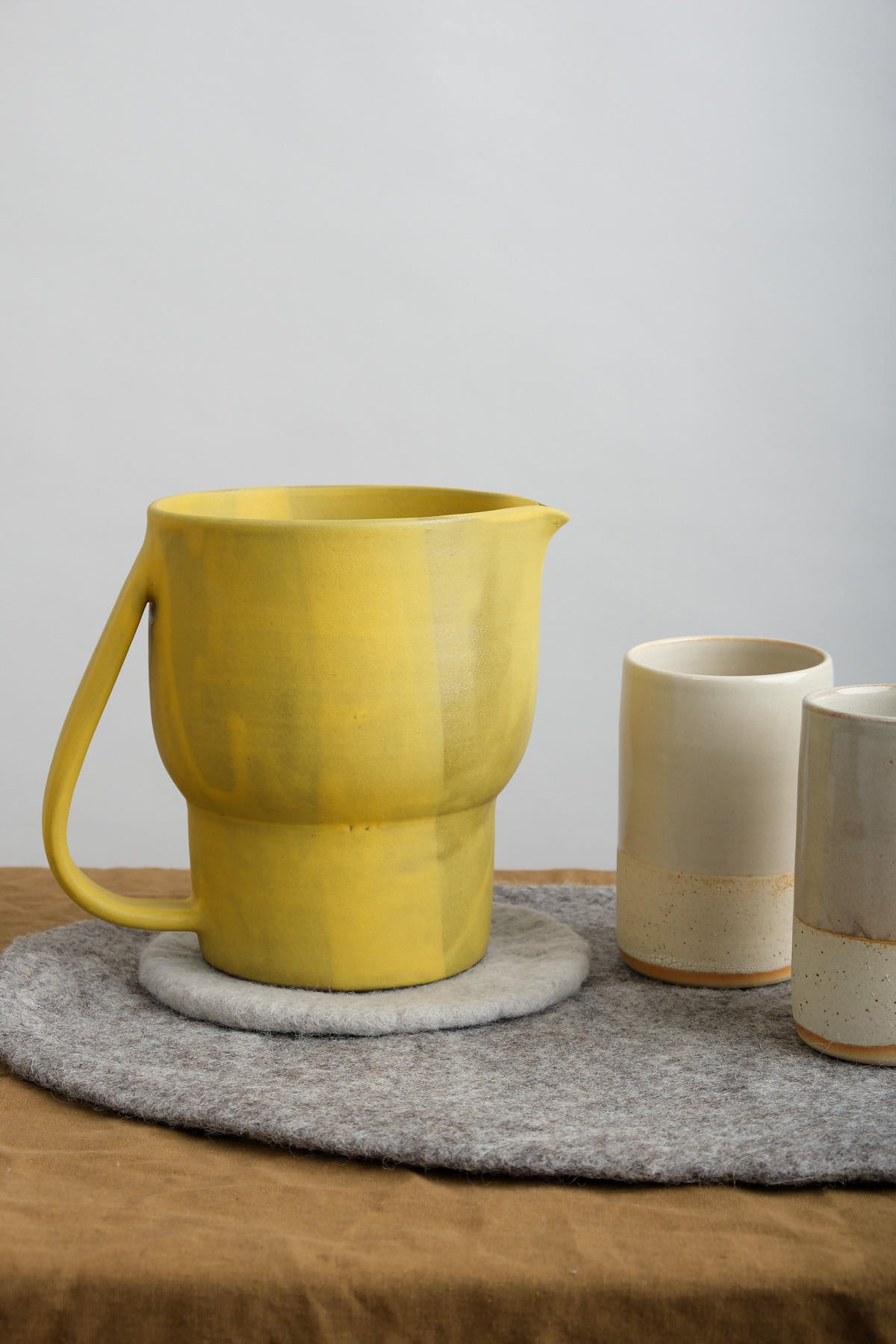 Kati Von Lehman Home Kitchen Pitchers Water Pitcher in Turmeric Turmeric / 7" H X 6.5" Dia