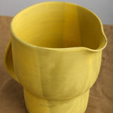 Handmade Ceramic Water Pitcher with Turmeric glaze