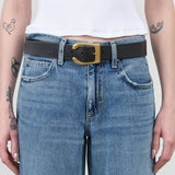 Kika NY B5 Buckle Belt in Black