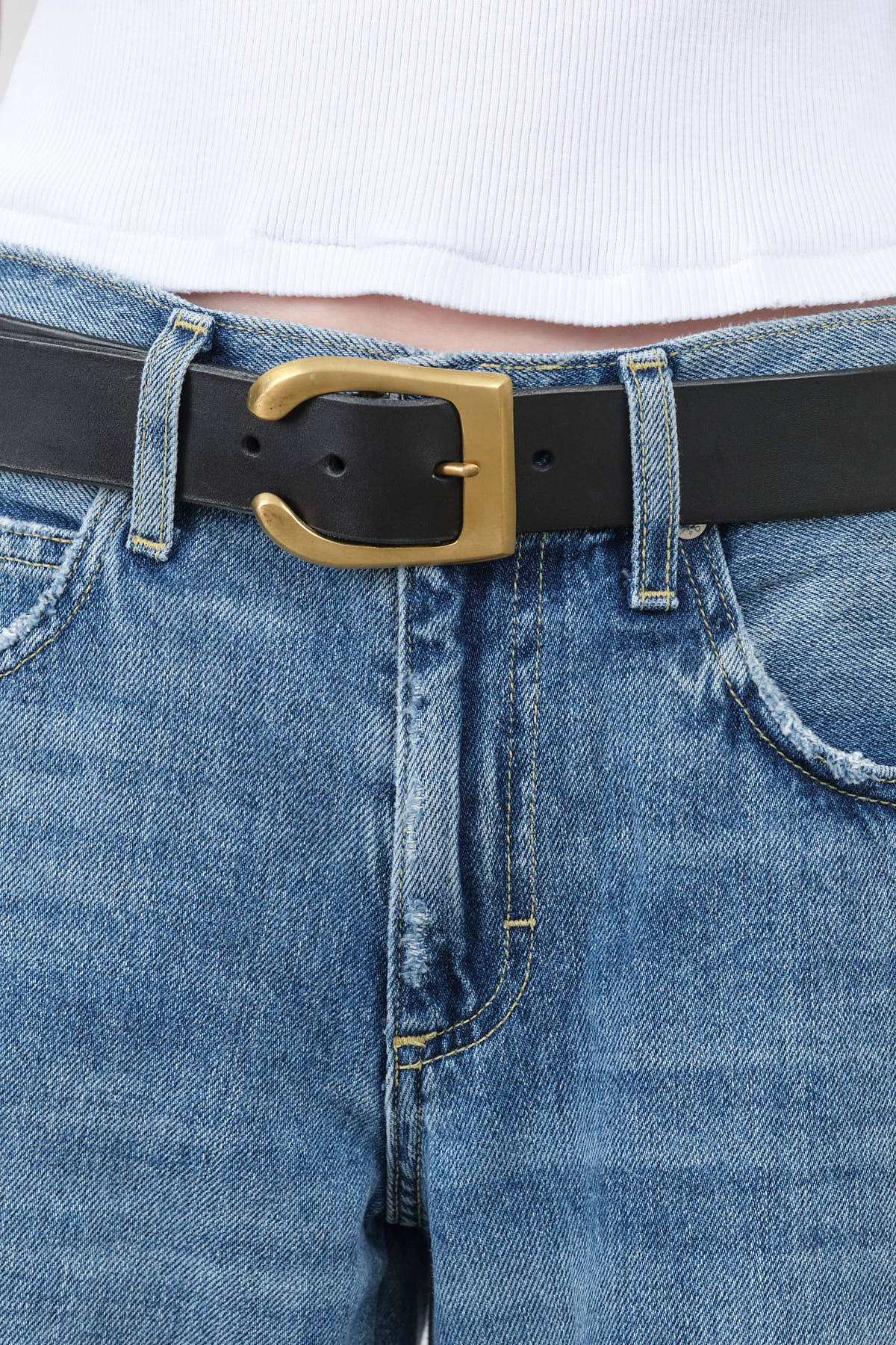 B5 Buckle Belt in Black by Kika NY