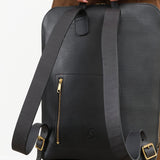 Leather Butterfly Backpack with Gold Zippers in Black by KikaNY Designer Brand 