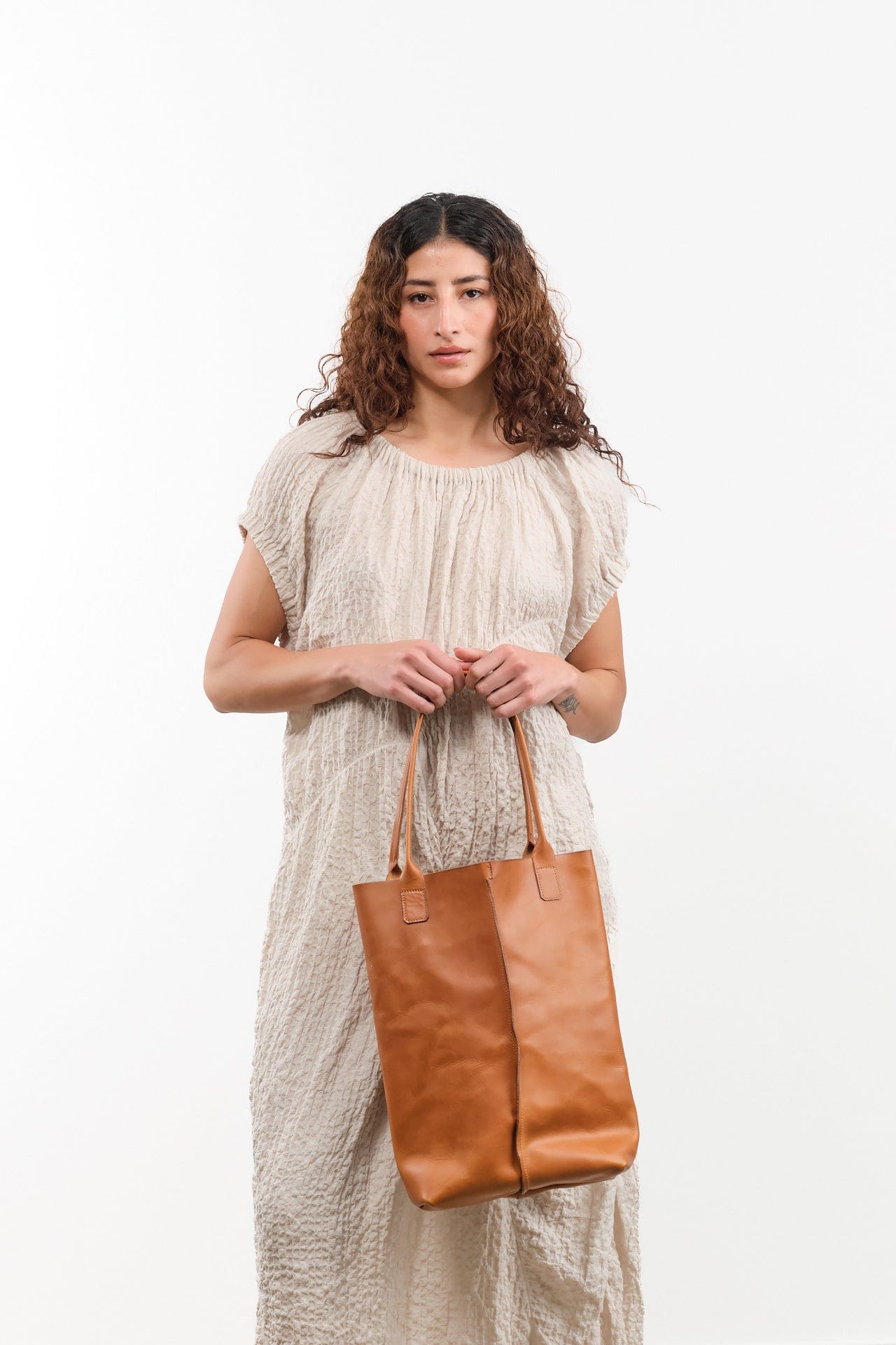 KikaNY Accessories Bags Daily Bag Tan / 15" L X 12.5" W X 4" D