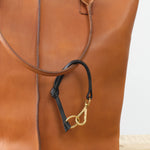 KikaNY Long Knot Keychain in Black