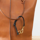 KikaNY Long Knot Keychain in Black