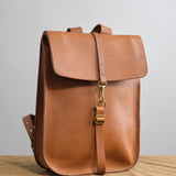 Postal Backpack #1 KikayNY in Tan