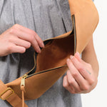 KikaNY Accessories Bags Sling Pouch in Tan Tan / 16" L X 5" D