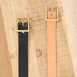 KikaNY Accessories Belts Square Buckle Belt in Black