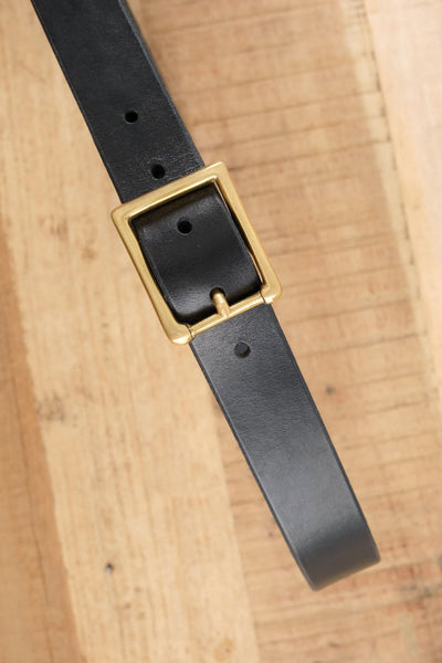 KikaNY Square Buckle Belt in Black Black / 29
