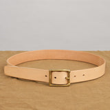 Square Buckle Belt in Tan kikany