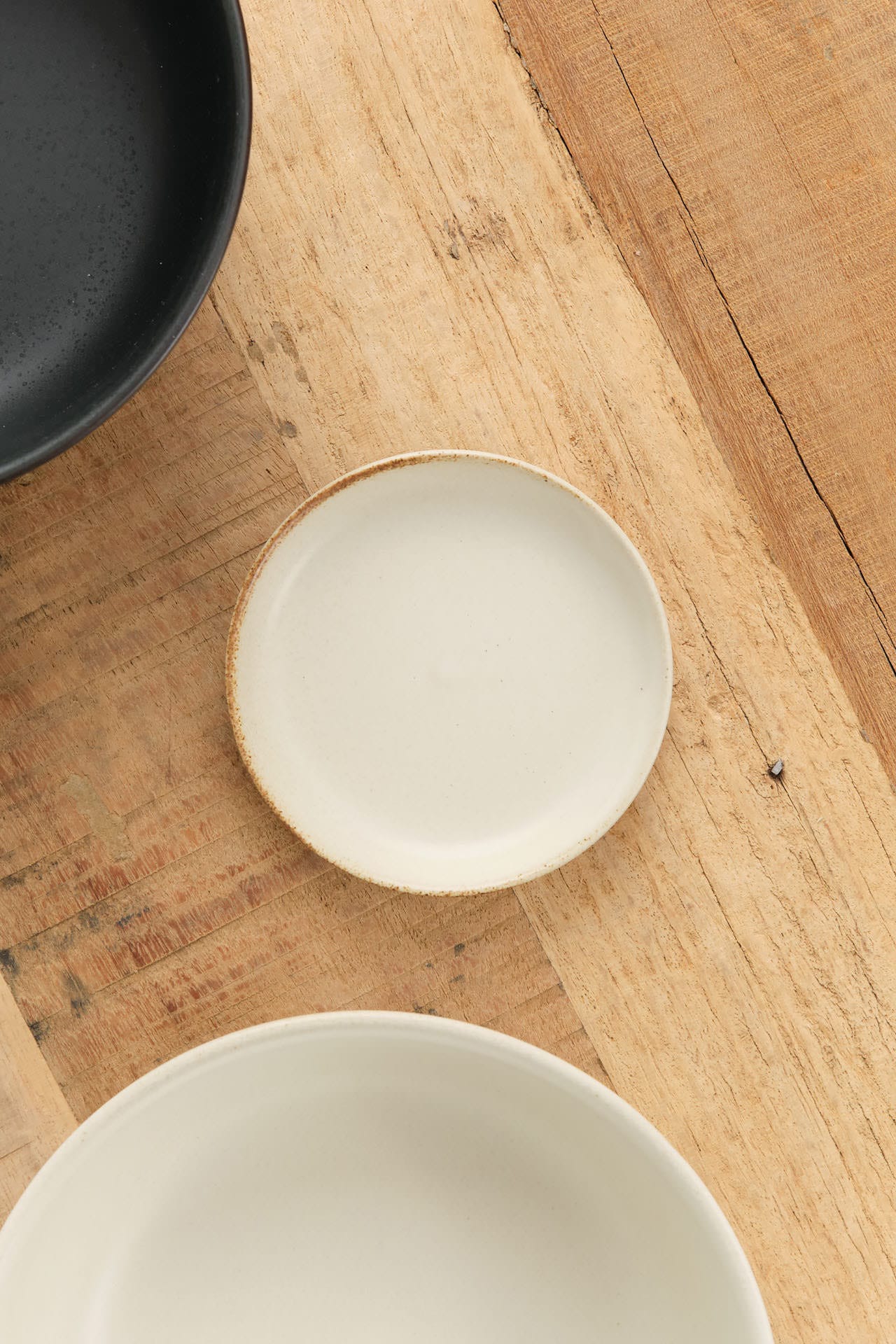 Kinto Home Kitchen Serving 4" Ceramic Lab Plate White