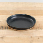 Kinto Home Kitchen Serving 8" Ceramic Lab Deep Plate Black / 8" Dia X 1.5" H