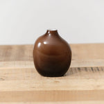 Kinto Home Kitchen Vases Sacco Vase Glass 02 Brown