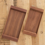 Kinto Home Kitchen Serving Small Sepia Nonslip Tray Walnut