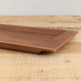 Kinto Home Kitchen Serving Small Sepia Nonslip Tray Walnut