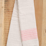 Kontex Home Bath Towels Flax Line Hand Towel Pink-Beige