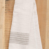 Kontex Home Bath Towels Flax Line Hand Towel Brown-Beige