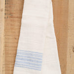 Kontex Home Bath Towels Flax Line Hand Towel Blue-Ivory
