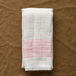 Kontex Home Bath Towels Flax Line Hand Towel Pink-Beige / 33.5" L X 13.25" W