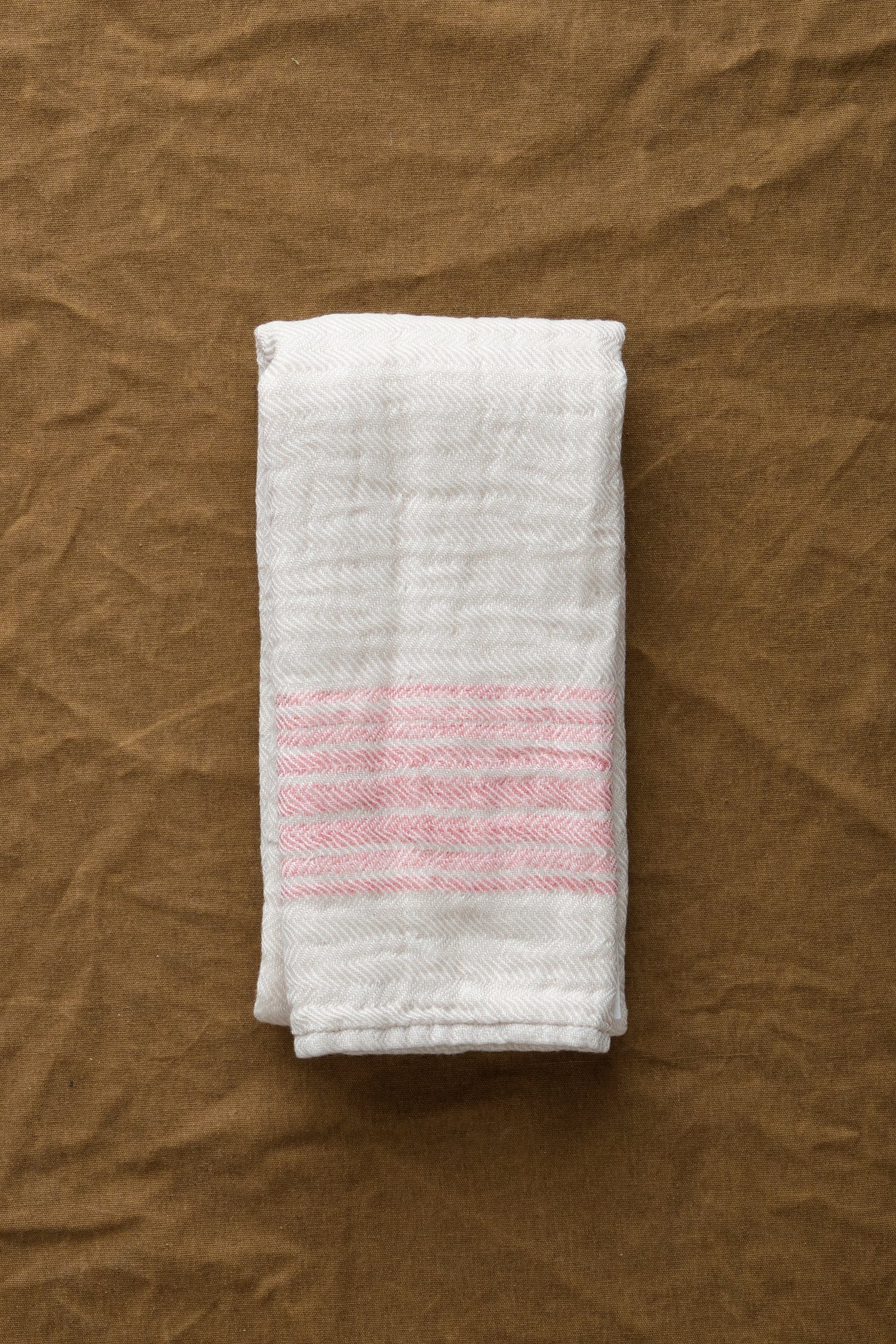 Kontex Home Bath Towels Flax Line Hand Towel Pink-Beige / 33.5" L X 13.25" W