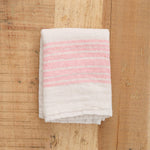 Kontex Home Bath Textiles Flax Line Washcloth Pink-Beige