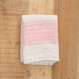 Kontex Home Bath Textiles Flax Line Washcloth Pink-Beige