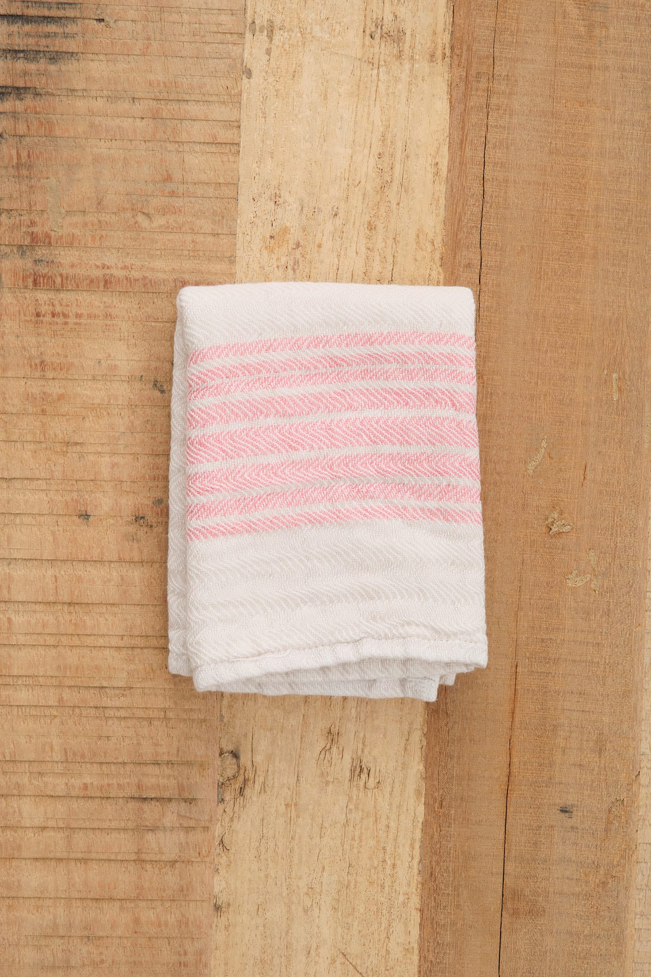Kontex Home Bath Textiles Flax Line Washcloth Pink-Beige