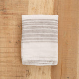 Kontex Home Bath Textiles Flax Line Washcloth Brown-Beige