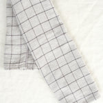 Kontex Earl Gray White Graph Hand Towel